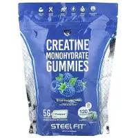 Steelfit - Creatine Monohydraat Gummies Blauwe Framboos, 120 gummies