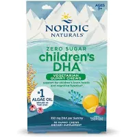 New Nordic - Kinderen DHA vegetarische kauwgom, 250 mg Passievrucht Citroen + 30 kauwgommen