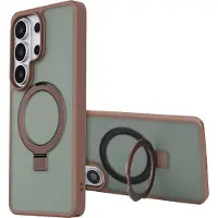 Accezz Ring Stand Backcover met MagSafe voor de Samsung Galaxy S26 Ultra - Bruin