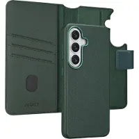 Accezz Leather Bookcase 2-in-1 met MagSafe voor de Samsung Galaxy S26 - Cedar Green
