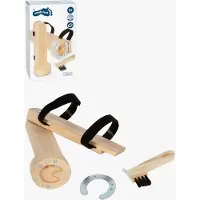 Small Foot Imitatiespeelgoed - - Set voor het schoonmaken van hoeven - Houten hoeven - Magnetische ijzers - Schraper