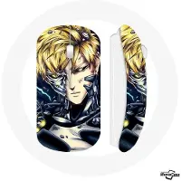 MANIACASE Draadloze Muis - - Genos One Punch Man - Geel - USB wifi - Compatibel met Mac en PC