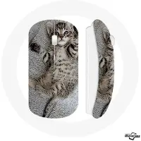 MANIACASE Draadloze muis - - Bengalese kitten - Grijs - USB - WiFi