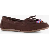 Blue Box dames mocassins donkerbruin maat 36