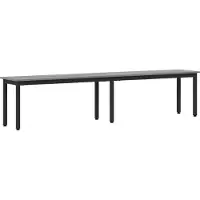 vidaXL Bank Grijs Sonoma 200 x 35 x 45 cm Bewerkt hout