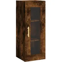 vidaXL Bovenkast 34,5x34x90 cm gerookt eikenkleurig