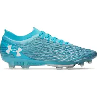Under Armour Magnetico Elite 5 Gras Voetbalschoenen (FG) Azuurblauw Wit