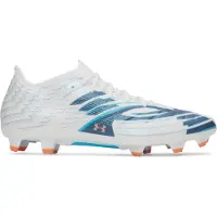 Under Armour Shadow Pro 4 Gras Voetbalschoenen (FG) Wit Donkerblauw Azuurblauw Oranje
