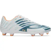 Under Armour Shadow Select 4 Gras Voetbalschoenen (FG) Wit Donkerblauw Azuurblauw Oranje