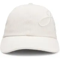HUGO Pet van katoenen corduroy met logostiksel