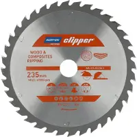 Norton Hout en Composiet - Zaagblad ATB Ripping - 235mm - 36 tanden - Voor Cirkelzagen en Afkortzagen