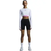 ON Shirt grijs / pink / wit