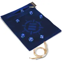Enhance Gaming Tabletop Series - Roll on a Scroll Dice Set with Case - Blue