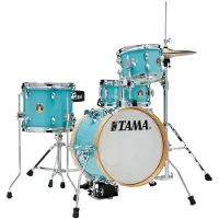 Tama CLUB-JAM FLYER 4-PIECE COMPLETE KIT WITH 14" BASS DRUM AQUA BLUE