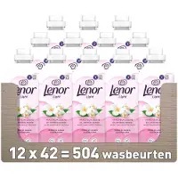 Lenor 12x Wasverzachter Jasmijnbloem 42 Wasbeurten 882 ml