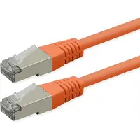 Roline Patchkabel Cat.6 (Class E), PoE, S/FTP (PiMF), orange, 20 m