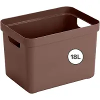 Sunware Sigma Home opbergbox 18L - 35x24.6x24.3 cm - Bruin