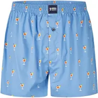 Happy Shorts Boxershorts ' Sommer Style ' blauw / oranje