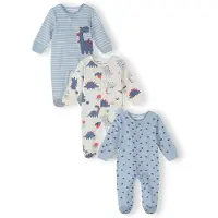 MINOTI Nachtkledij navy / lichtblauw / donkerrood / wit
