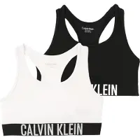 Calvin Klein Underwear BH 'Logo Racerback Bralettes' zwart / wit