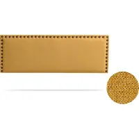 Moonia Hoofdbord - Wandpaneel - Mosterd - Elegant en Duurzaam - Aqualine Stof - Vlekafstotend en Hoogwaardig
