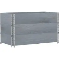 vidaXL Palletopzetranden 3 st 100x50 cm massief grenenhout grijs