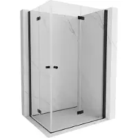 Mexen Mist-F Duo vouwbare douchecabine rechts 75 x 95 , transparant, zwart - 8A6-075L-095P-70-00