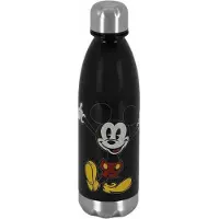 KARACTERMANIA - Disney - Mickey Mouse - Tritan Drinkfles - Waterfles - Drinkbus - Bidon - Zwart