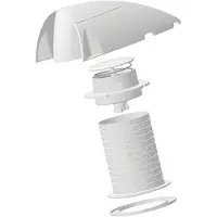 PLASTIMO Streamlined Dorade Box Vent Cover Cap Spare Part Transparant