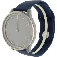 123Watches siliconen sport band - marineblauw - 18mm - ML - Geschikt voor Garmin Vivoactive 4S / Venu 2S / Venu 3S / Vivomove 3s / Overige smartwatches met 18mm bandje