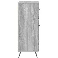 vidaXL Ladekast Grijs sonoma 33 x 34,5 x 90 cm Bewerkt hout