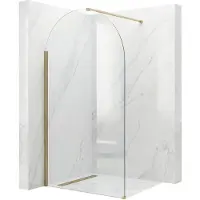 REA - Douchewand Heaven Brush Gold 90 - 0,8X90X200CM