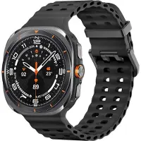 IMoshion Ocean Siliconenband voor de Samsung Galaxy Watch Ultra 2 (2026) / Ultra (2024/2025) - Zwart