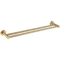 Adema Rise Dubbele Handdoekrek - 60 cm - passend bij Grohe Brushed Cool Sunrise