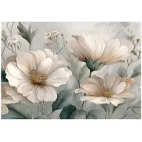 WALLARENA - Behang 300x210 cm - Fotobehang - Vliesbehang - Bloemen motif - Voor de slaapkamer van de salon - Op Flizelinie