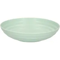 PlasticForte Rond bord/camping - diep bord - D19 cm - groen - kunststof - soepborden