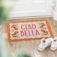Something Different - Orange Ciao Bella Deurmat - Multicolours