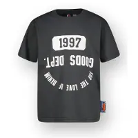 Vingino T-shirt grijs Jongens Katoen Ronde hals Printopdruk - maat 140