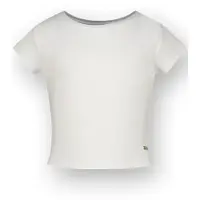 Vingino Basic-crop Rib Tee Real White Size: 4 | T-shirts Outlet | kids | Wit