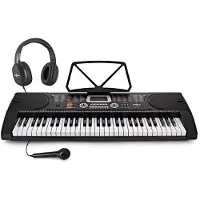 Gear4Music MK-2000 61-toets Draagbaar Keyboard van - Startpakket