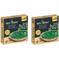 Ibergarden - citronella spiraal wierook - muggen - 2 doosjes met 10 spiralen en wierookhouder