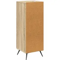 vidaXL Ladekast Sonoma Eiken 33 x 34,5 x 90 cm Bewerkt hout