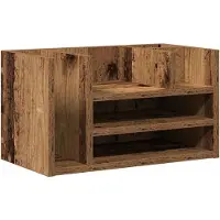 vidaXL Bureau organizer Oudhout 44,5 x 24 x 25 cm Bewerkt hout