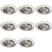 Lybardo - Inbouwspots - 8-pack - Spotjes Inbouw - Lucca - Kantelbaar