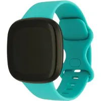 123Watches sport band - groenblauw - SM - Geschikt voor Fitbit Versa 3 & 4 / Sense