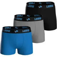 NFL Boxershorts ' NFL Detroit Löwen ' blauw / grijs / zwart