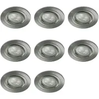 Lybardo - Inbouwspots - 8-pack - Spotjes Inbouw - Veneto - Kantelbaar