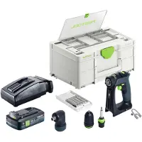 Festool CXS Basic accuschroefboormachine 18 V 40 Nm borstelloos + 1x accu 4.0 Ah + snellader + systainer