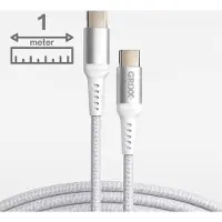 Grixx laadkabel USB-C naar USB-C 1 m Power Delivery 20 W wit