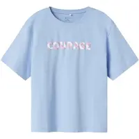 Name it KIDS T-shirt lichtblauw Meisjes Katoen Ronde hals Effen - maat 146/152